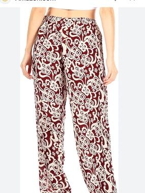 NWOT-Soho Apparel Printed Wide Leg Pants